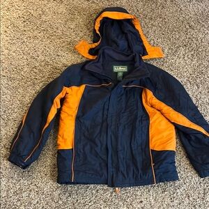 L.L. Bean Kids' Navy and Orange Jacket